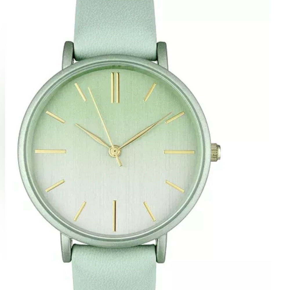 INC International Concepts Women's Mint Green Watch